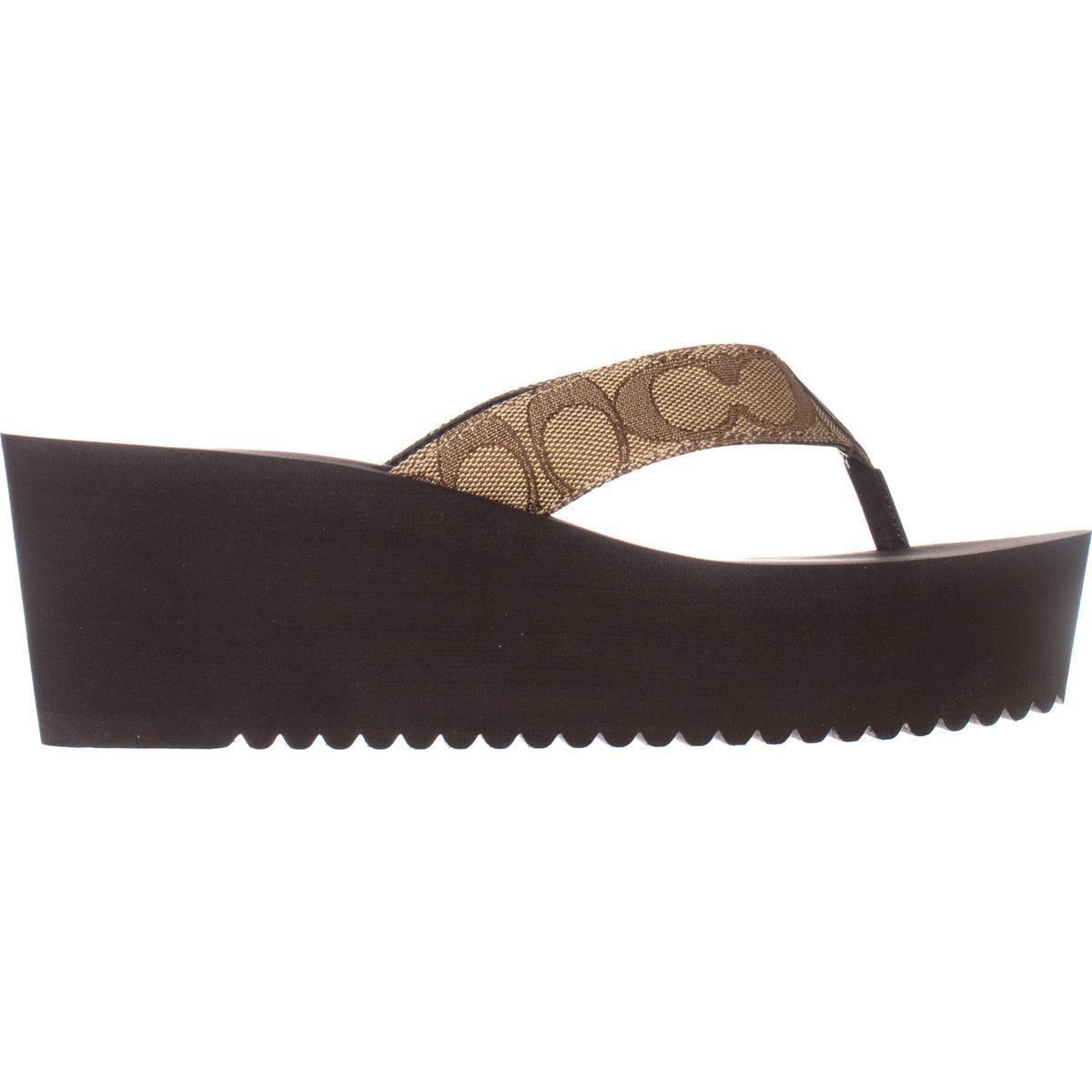 COACH Jen Slip-on Wedge Flip Flop Sandals - Lyst