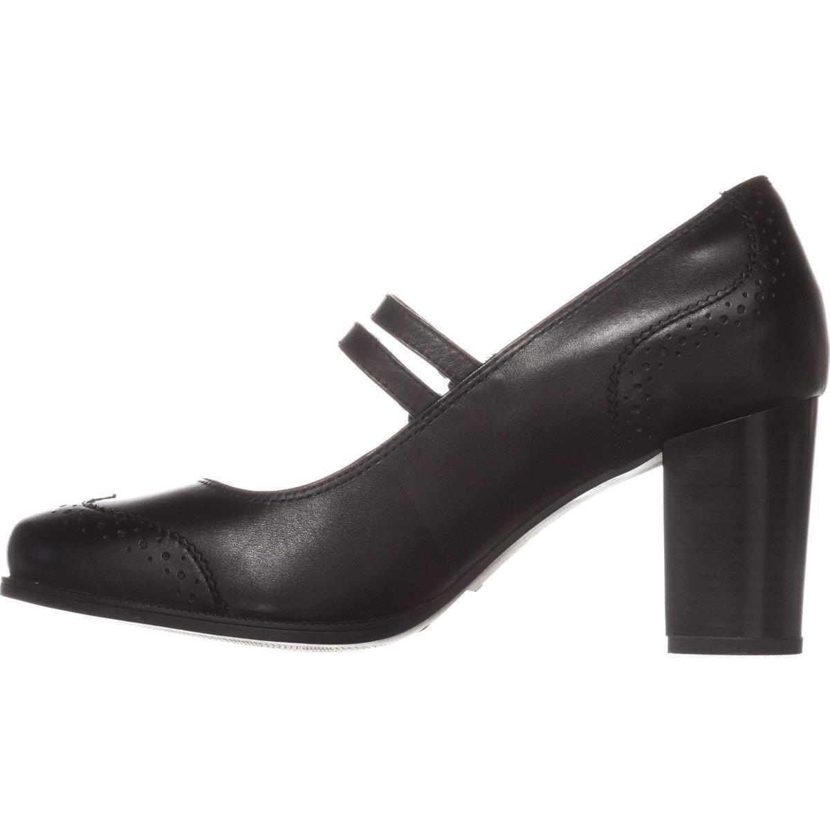 Clarks Leather Claeson Tilly Comfort Mary Jane Heels In Black Lyst