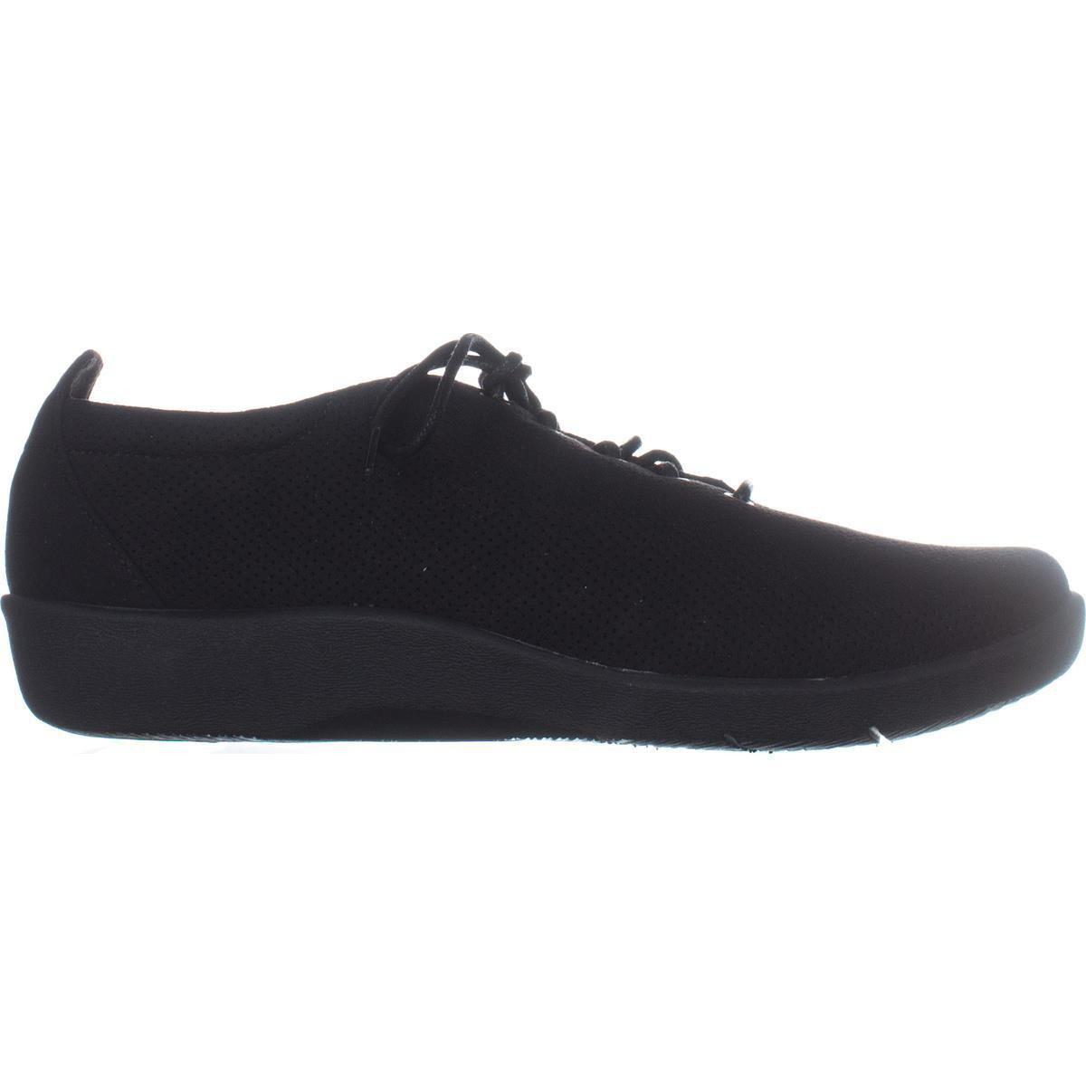Clarks Synthetic Cloudsteppers Sillian Tino Lace Up Shoes In Black