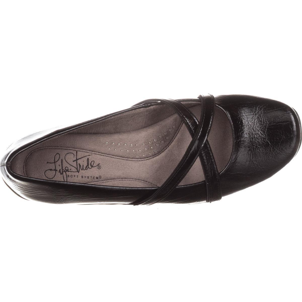 LifeStride Synthetic Devlin Comfort Flats in Black - Lyst