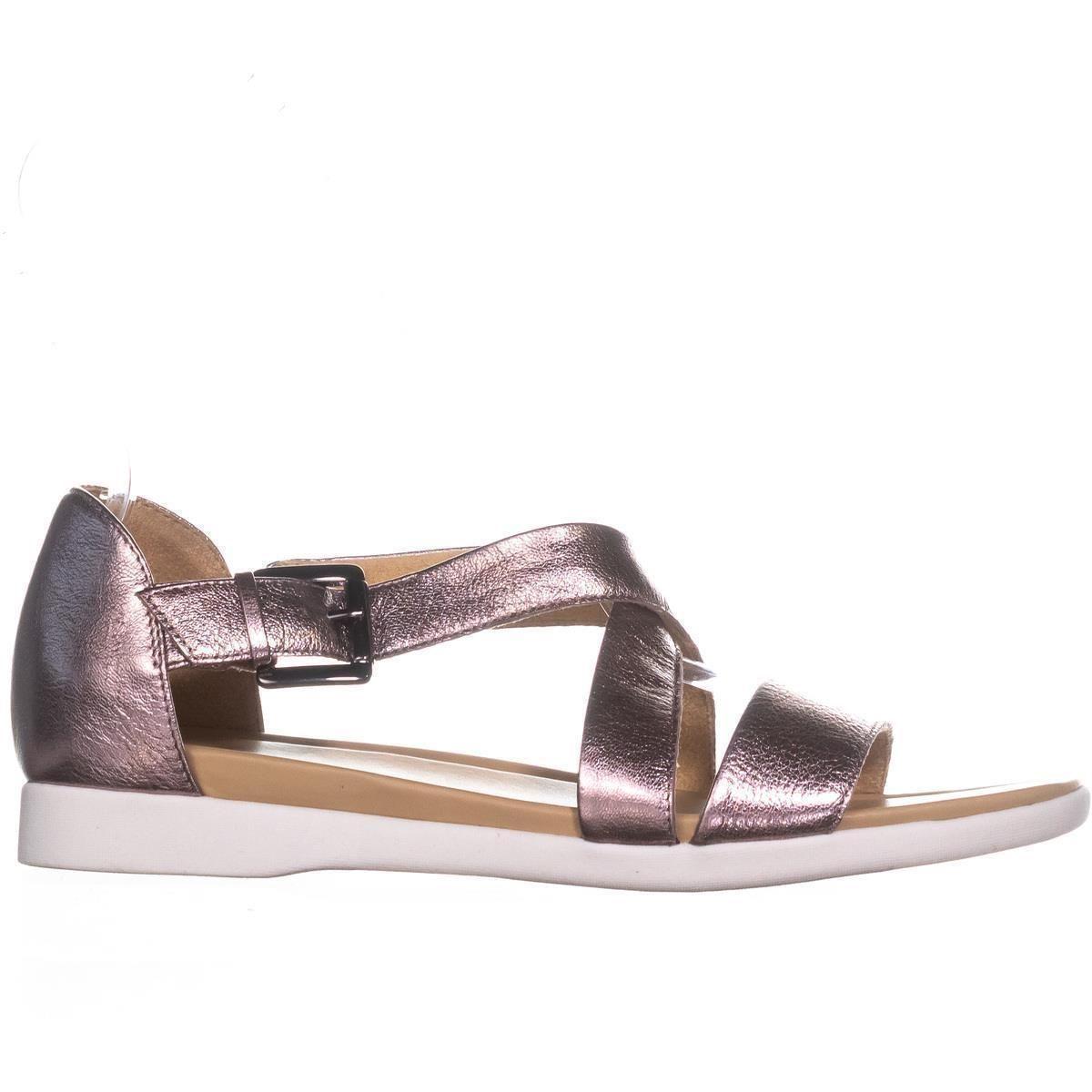 Naturalizer Elliot Sandals (8135 RSD) liked on Polyvore featuring shoes, sandals, metallic lilac 