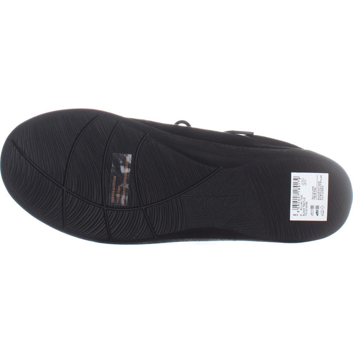 Clarks Synthetic Cloudsteppers Sillian Tino Lace Up Shoes In Black