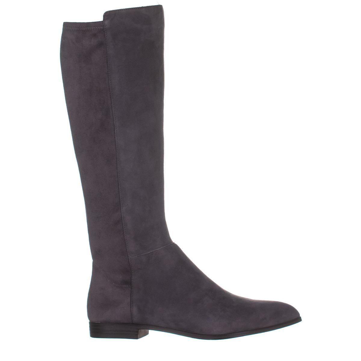 Nine West Suede Owenford Knee High Boots in Gray Lyst