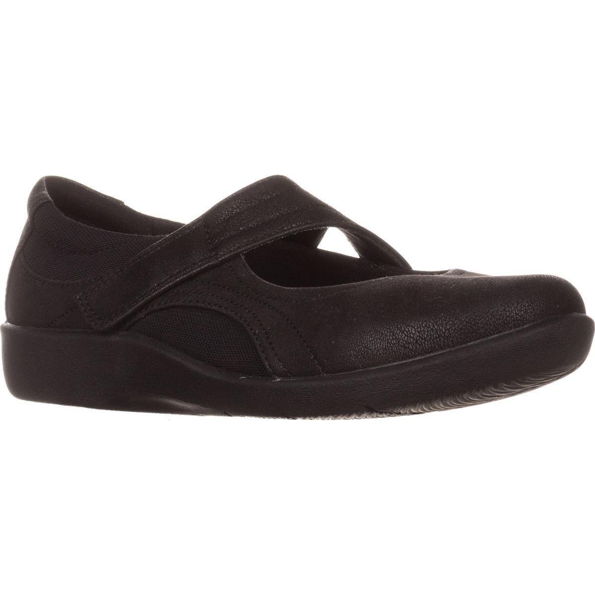 Clarks Synthetic Cloudsteppers Sillian Bella Mary Jane Flats, Black - Lyst