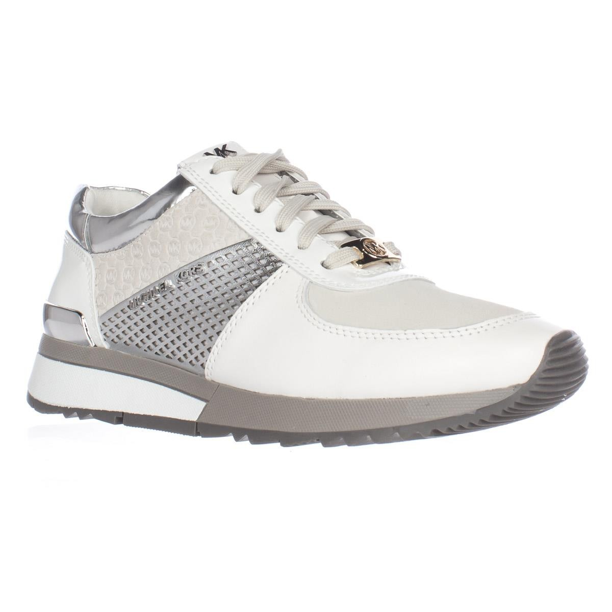Michael Kors Leather Michael Allie Trainer Sneakers in