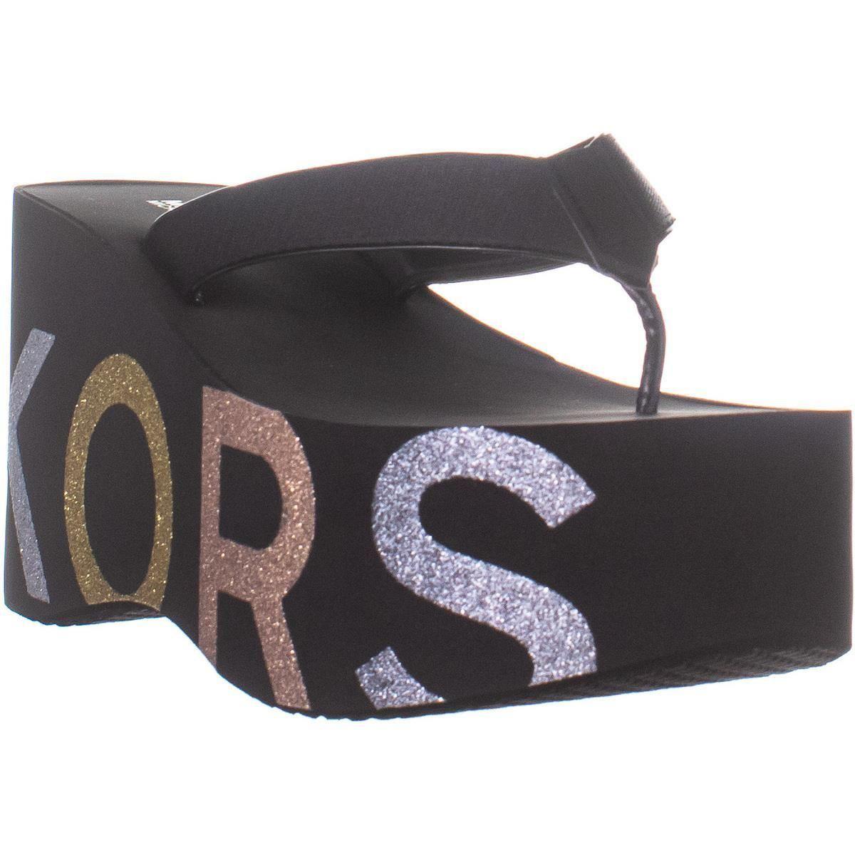 michael kors benny flip flops