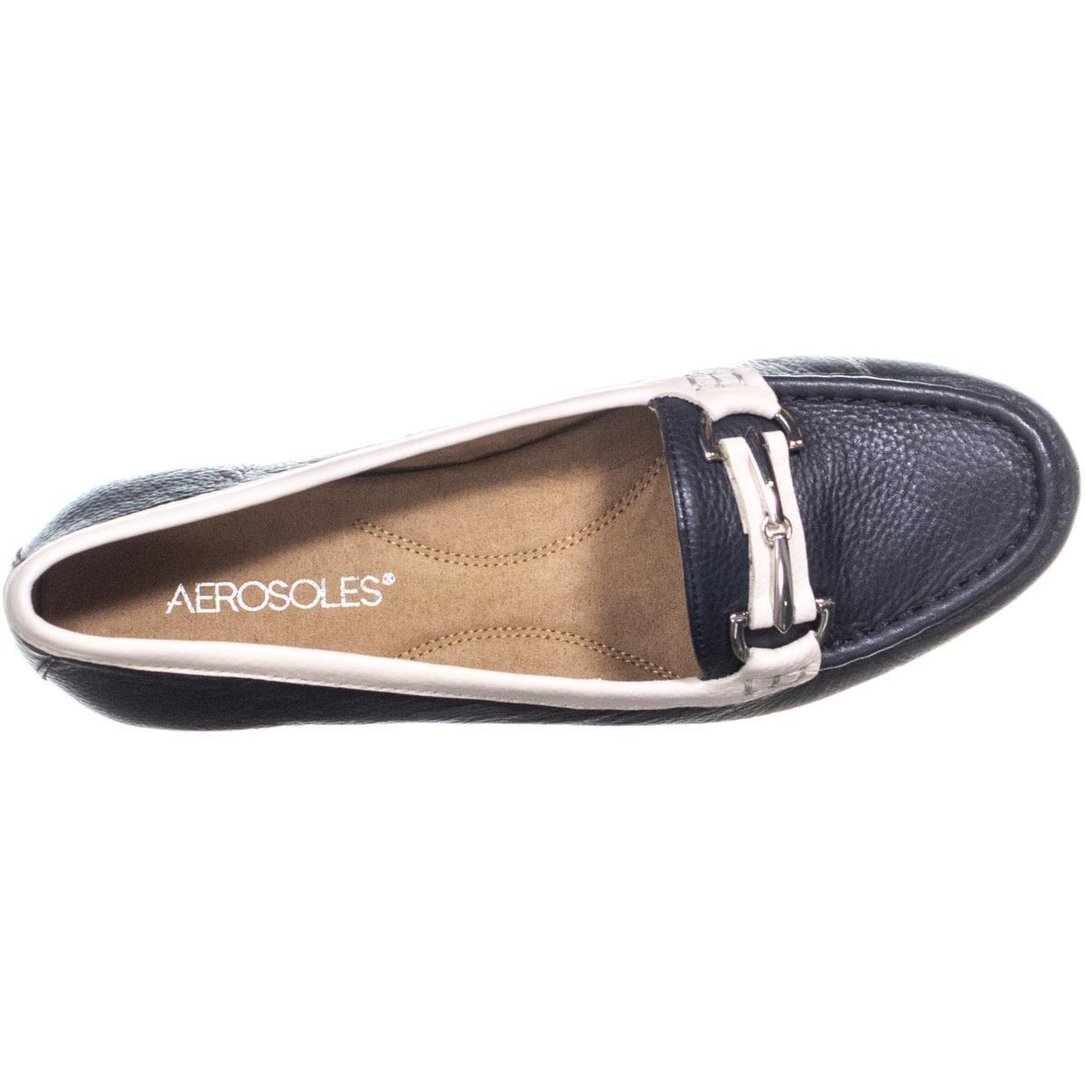aerosoles navy blue flats