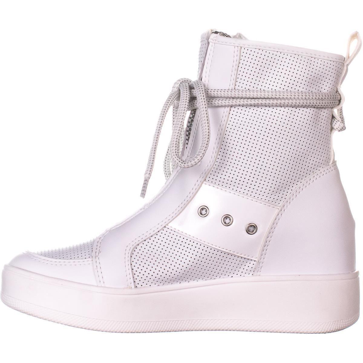 Steve Madden Leather Anton High Top Sneakers in White - Lyst