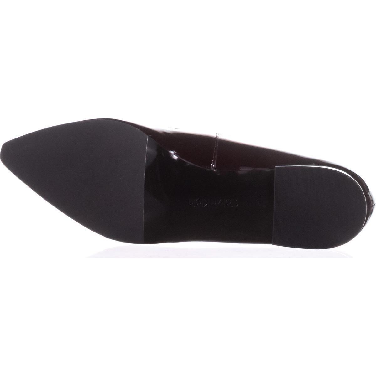 calvin klein elin patent toe loafers
