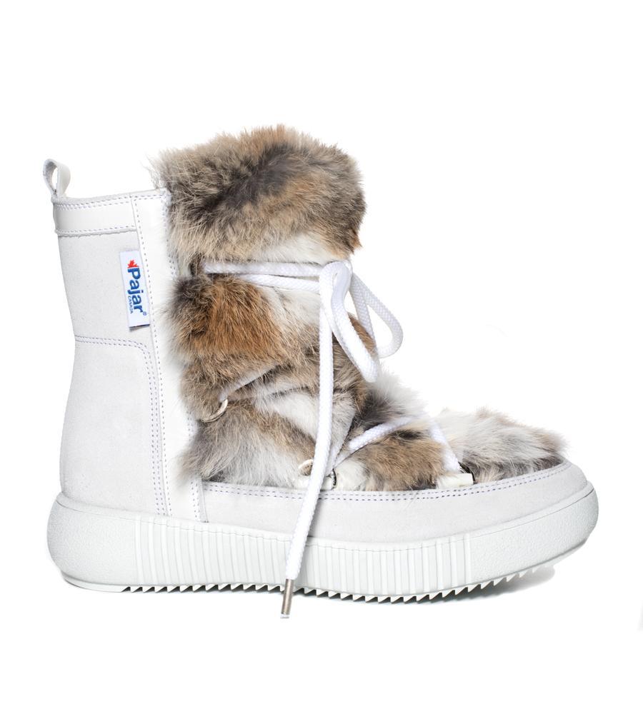 Pajar Suede Anet Fur Boot White - Lyst