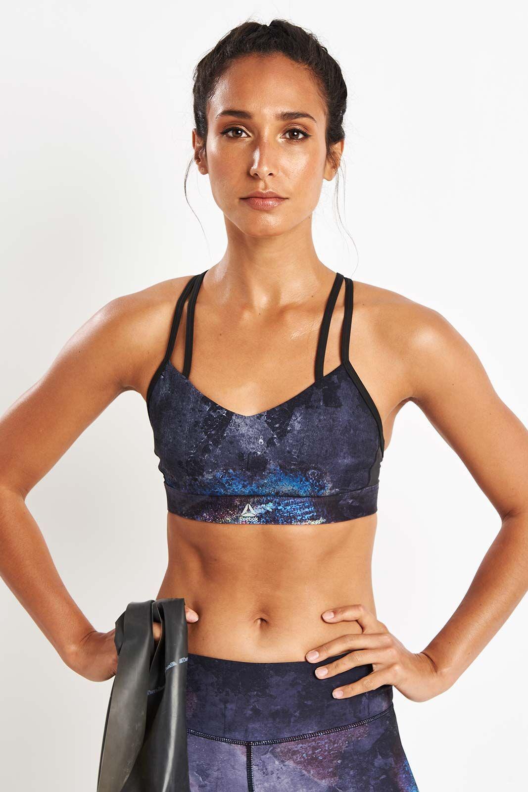 reebok oil slick bra