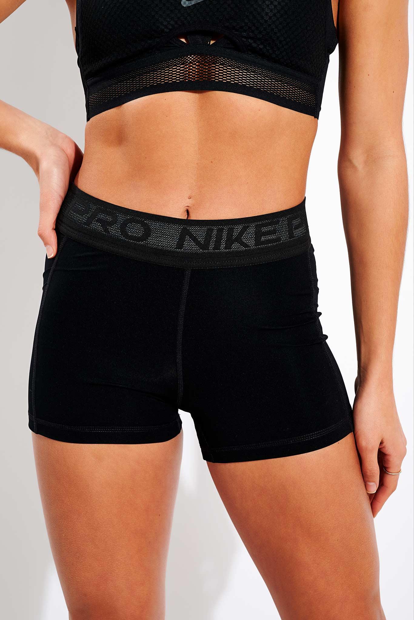 nike pro 3 inch shorts black