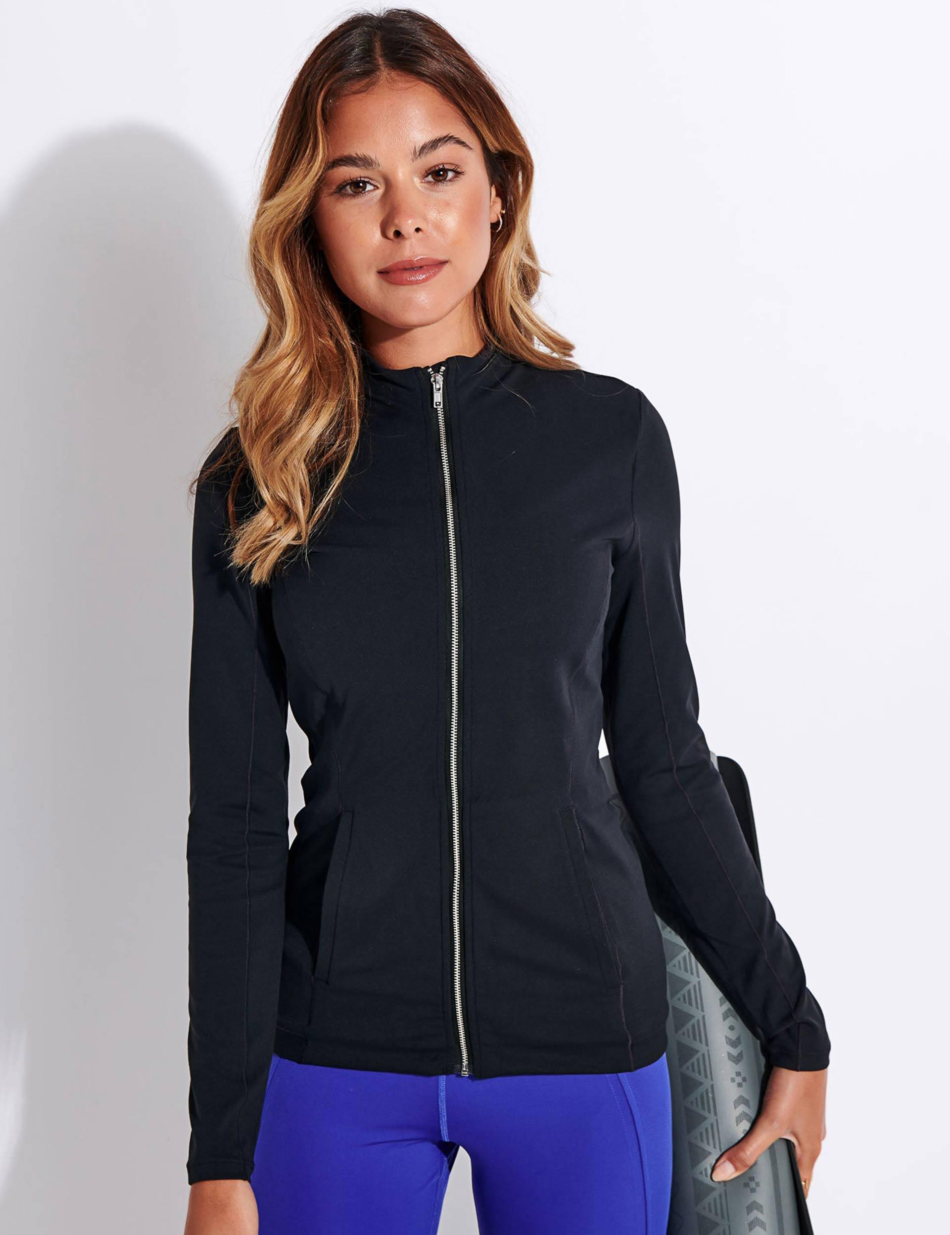 Nike Yoga Luxe Dri-fit Jacket in Black 
