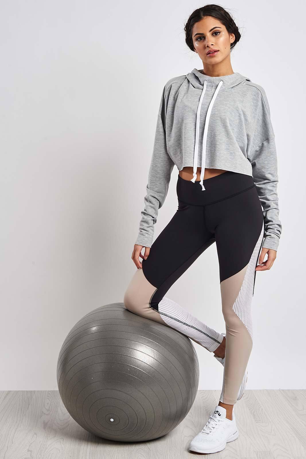 reebok dance cropped hoodie