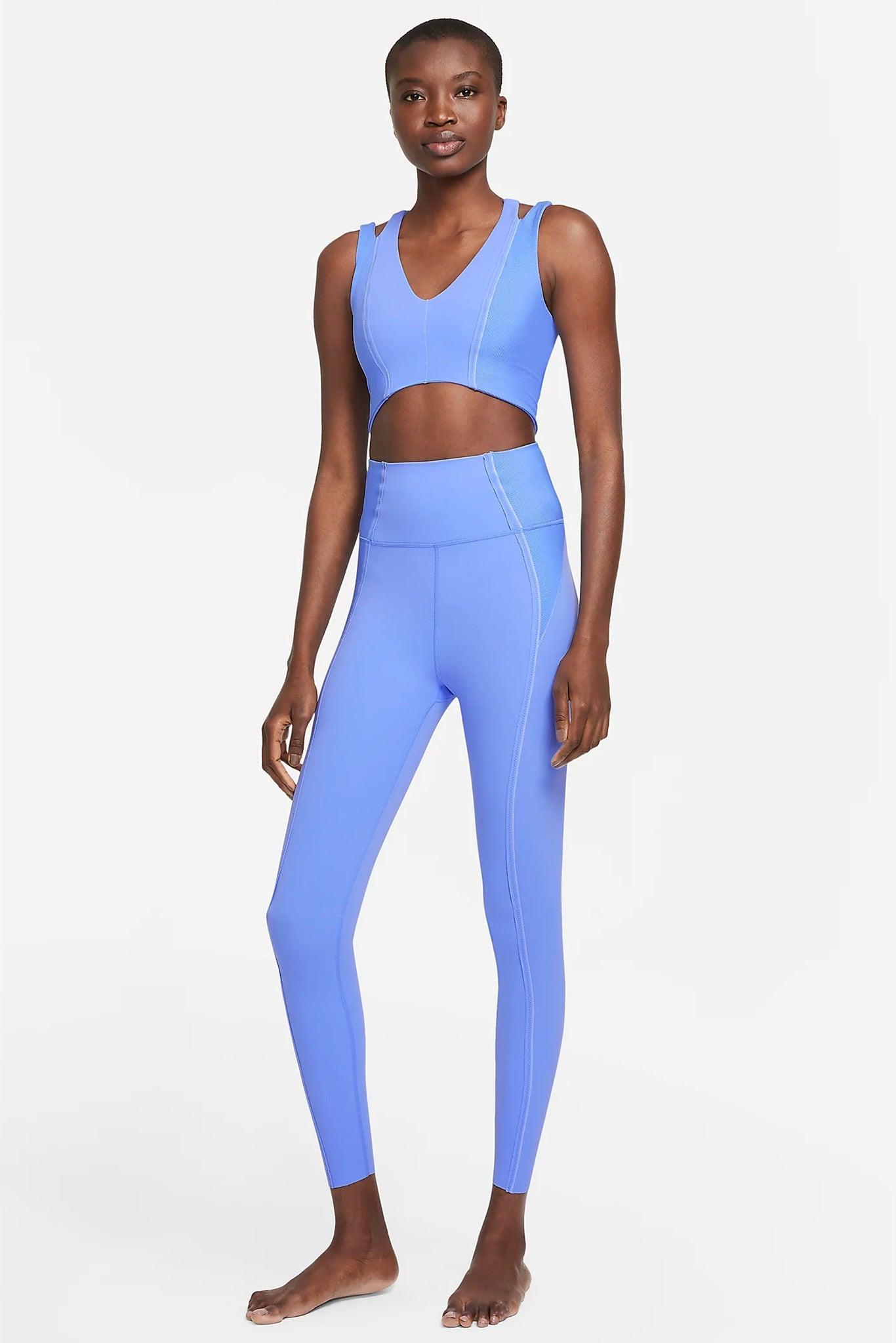 Nike Yoga Luxe Dri-fit Jumpsuit in Blue | Lyst UK