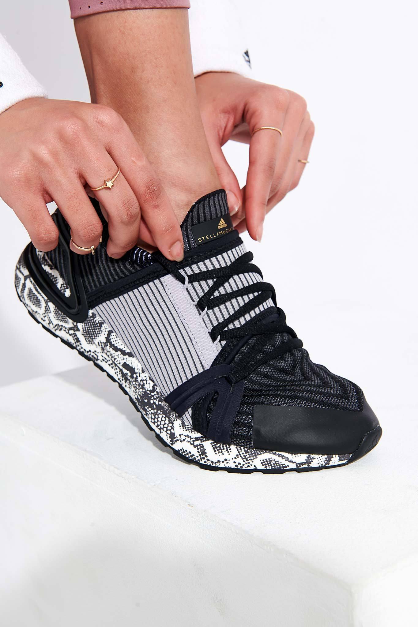 adidas by stella mccartney ultraboost colorblock stretch knit sneakers