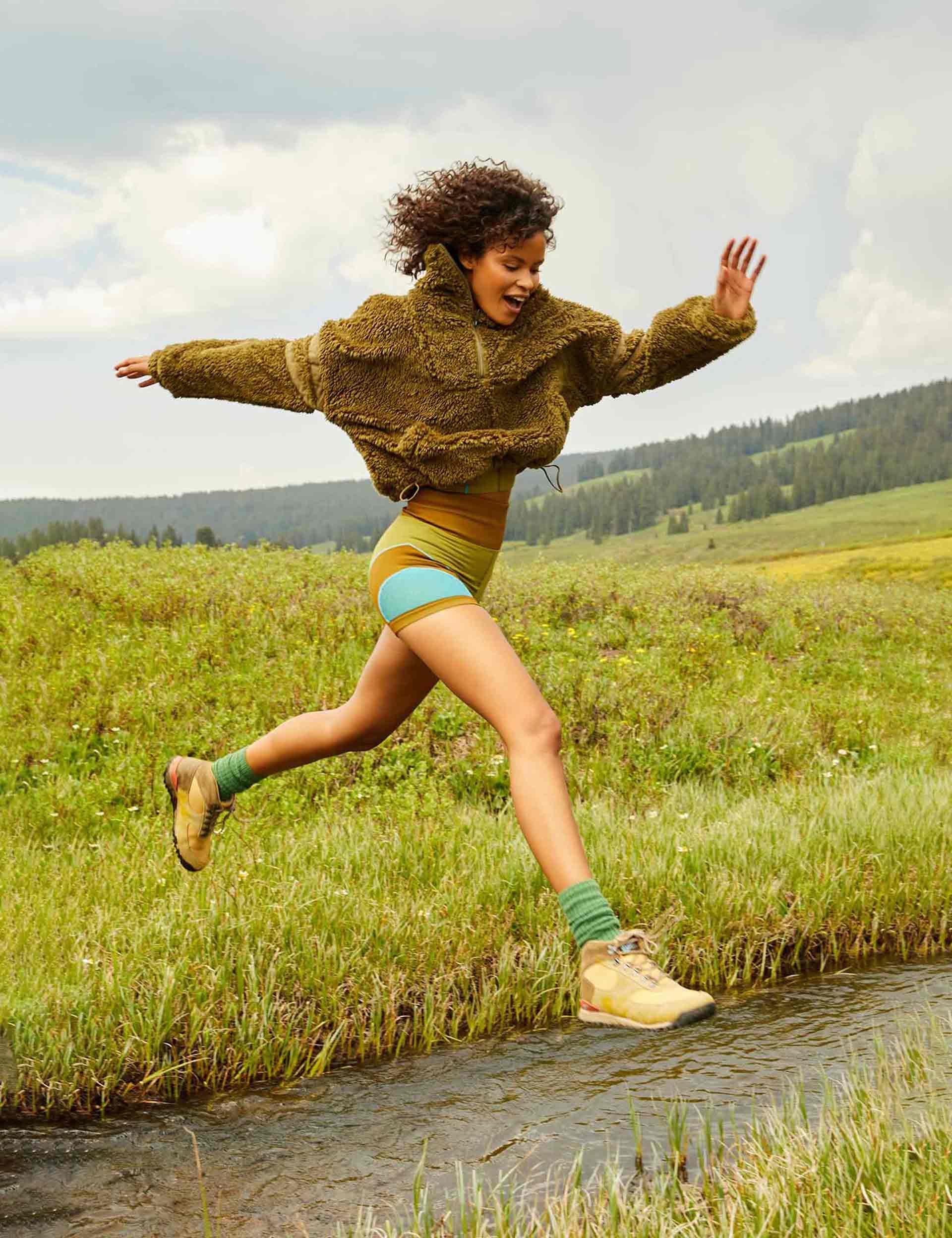 Free People Nantucket Fleece in Green 