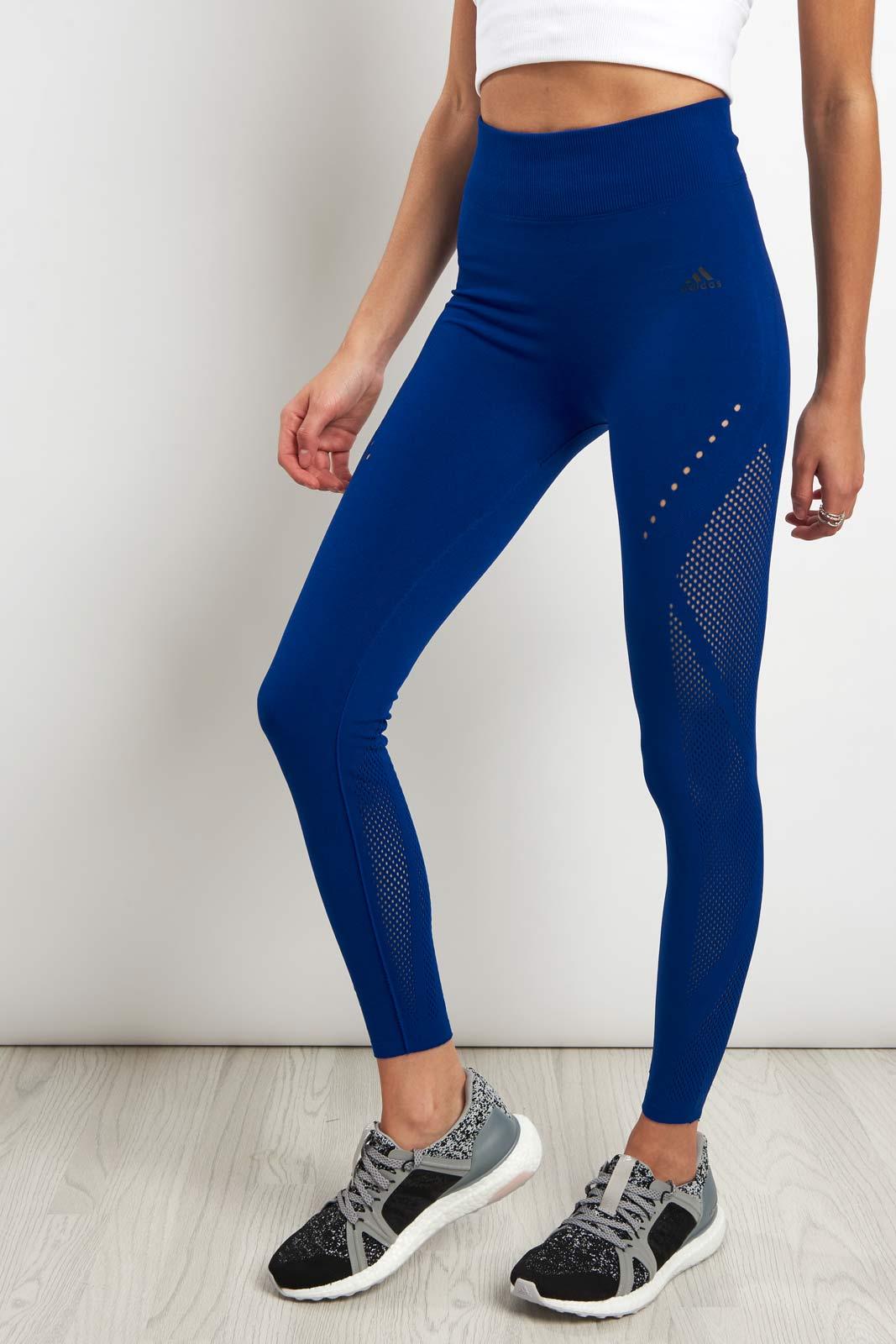 adidas Warp Knit Tights Mystery Ink in Blue | Lyst UK