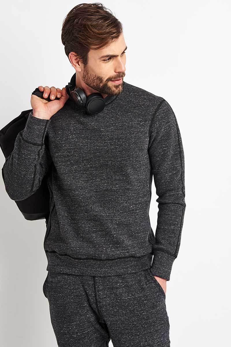reigning champ side zip crewneck