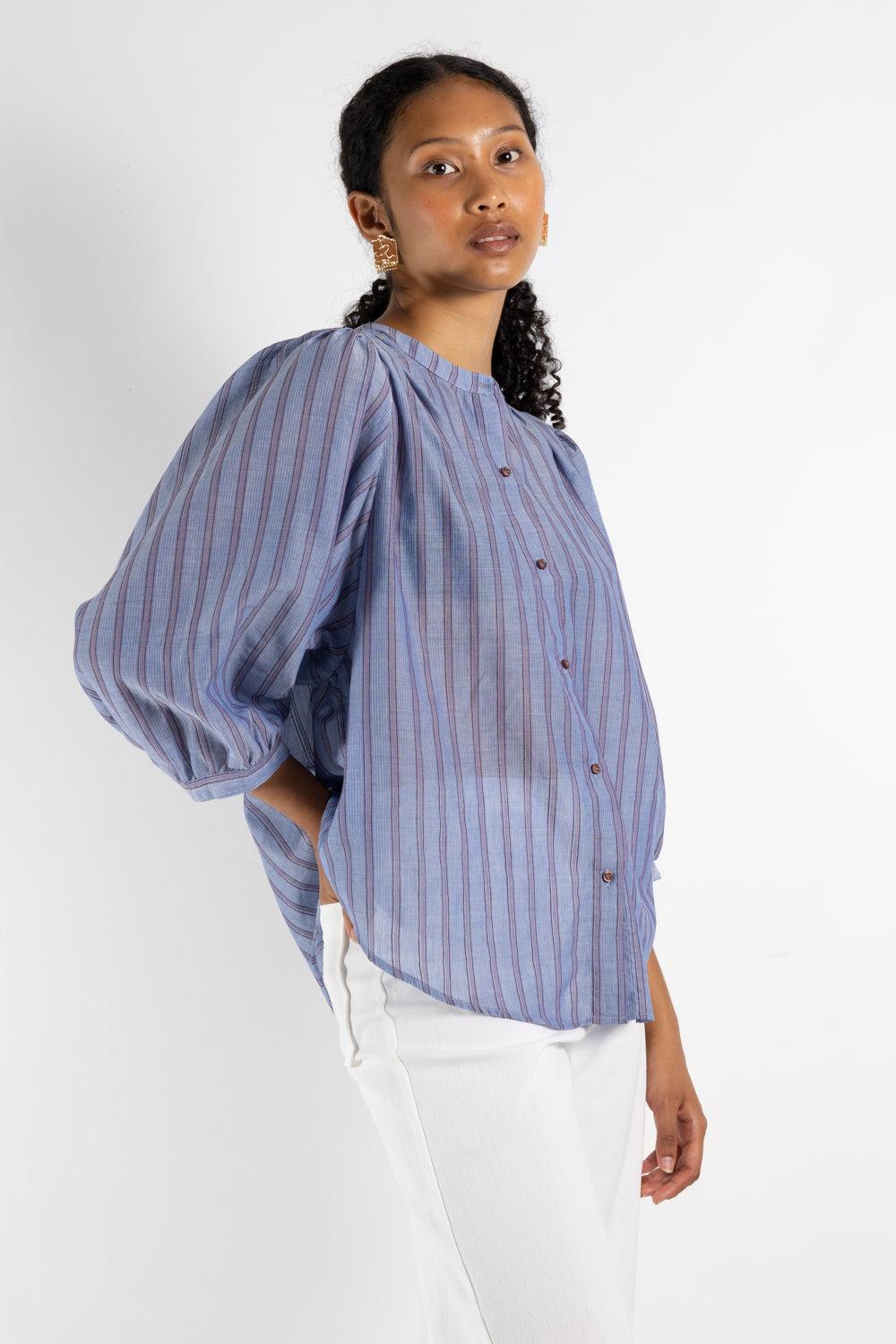 Sessun A View Shirt in Blue | Lyst