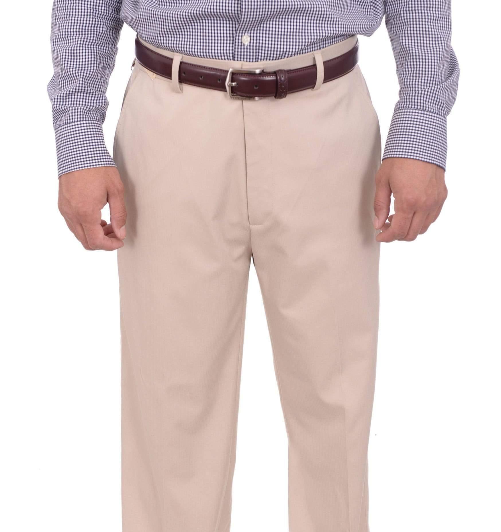 Haggar Synthetic Solid Flat Front 