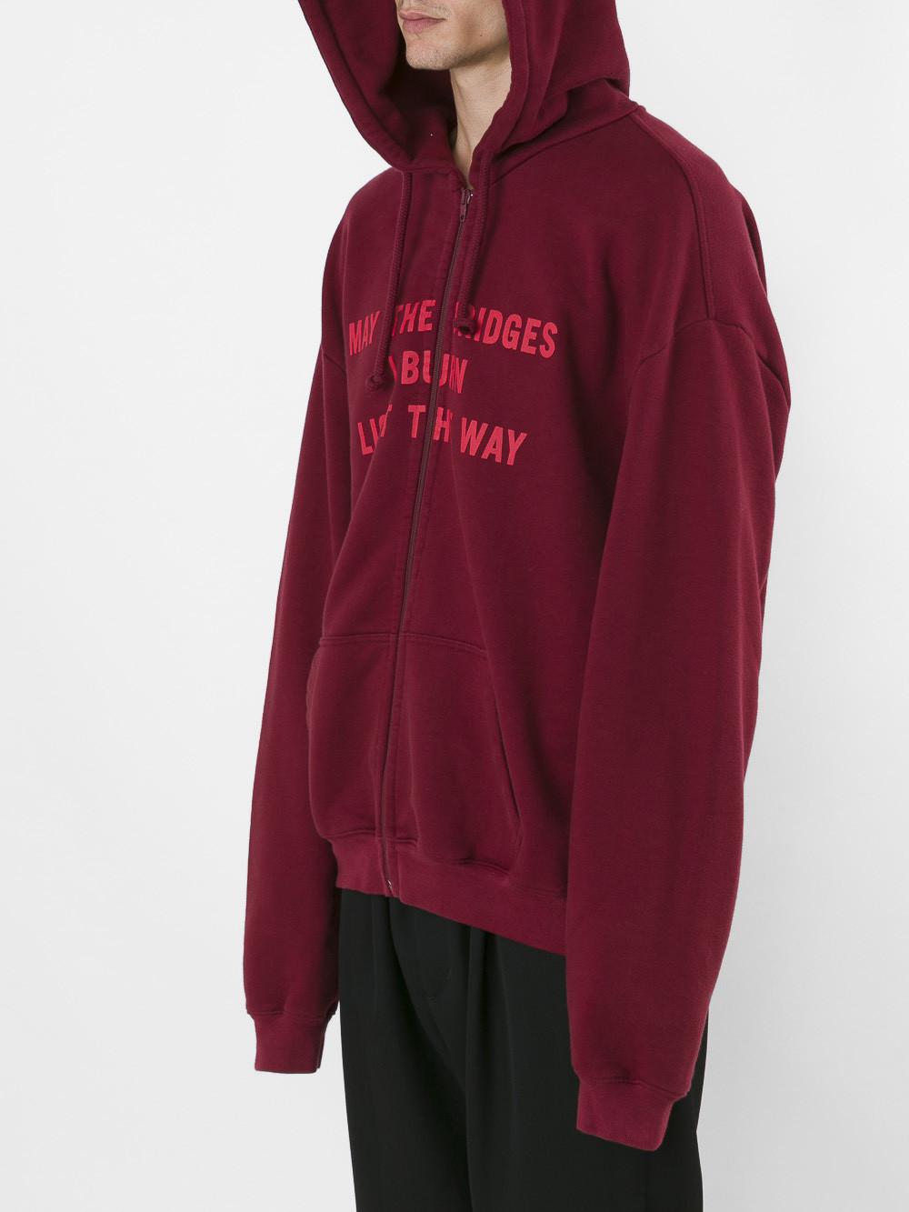 vetements may the bridges i burn