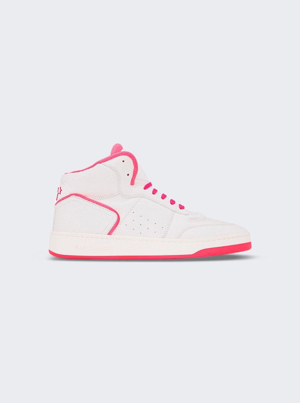 Saint Laurent Sl/80 Mid-top Sneakers in Pink for Men