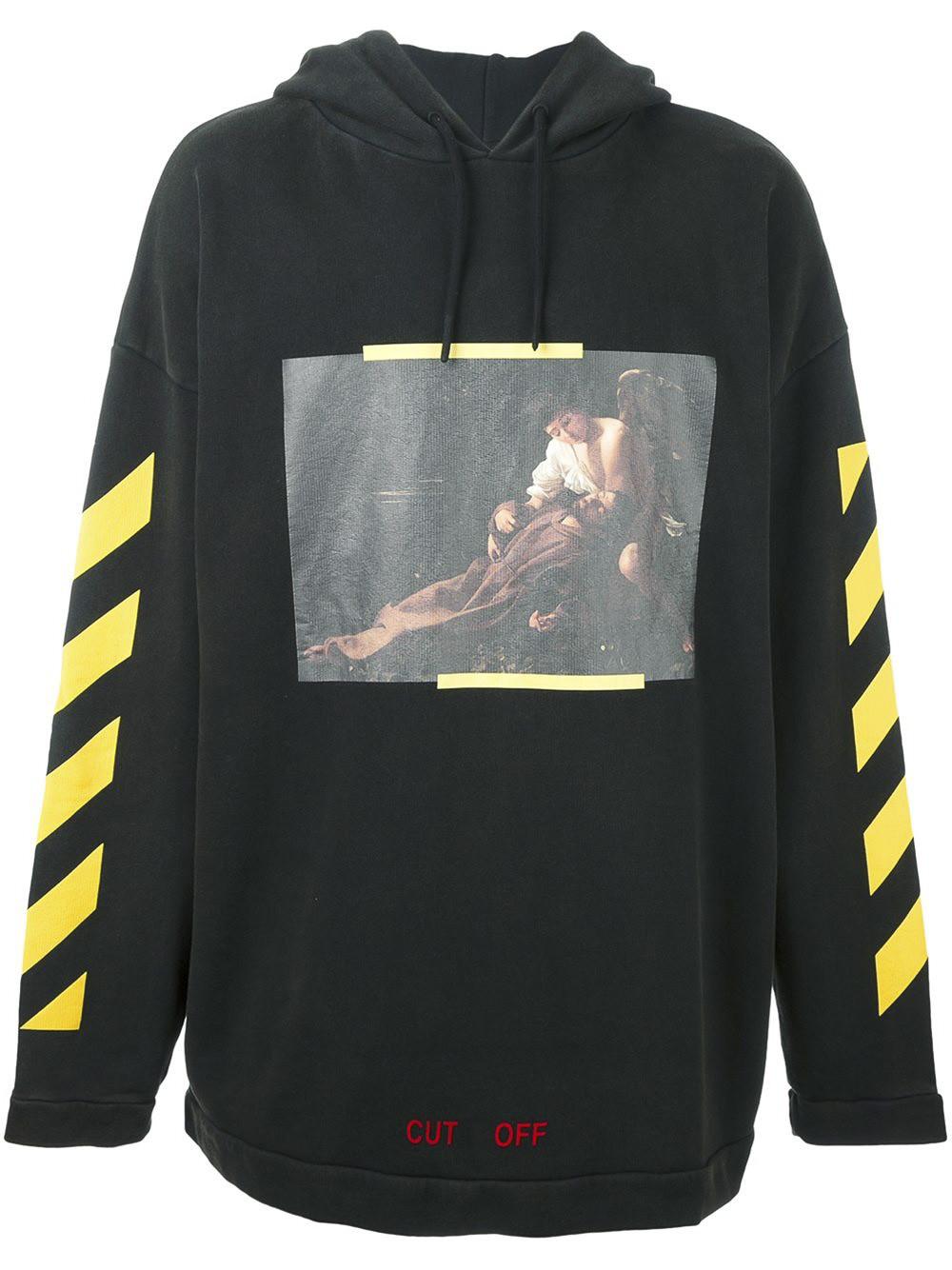 Off-White c/o Virgil Abloh Cotton 's. Francesco' Hoodie in Black for Men - Lyst