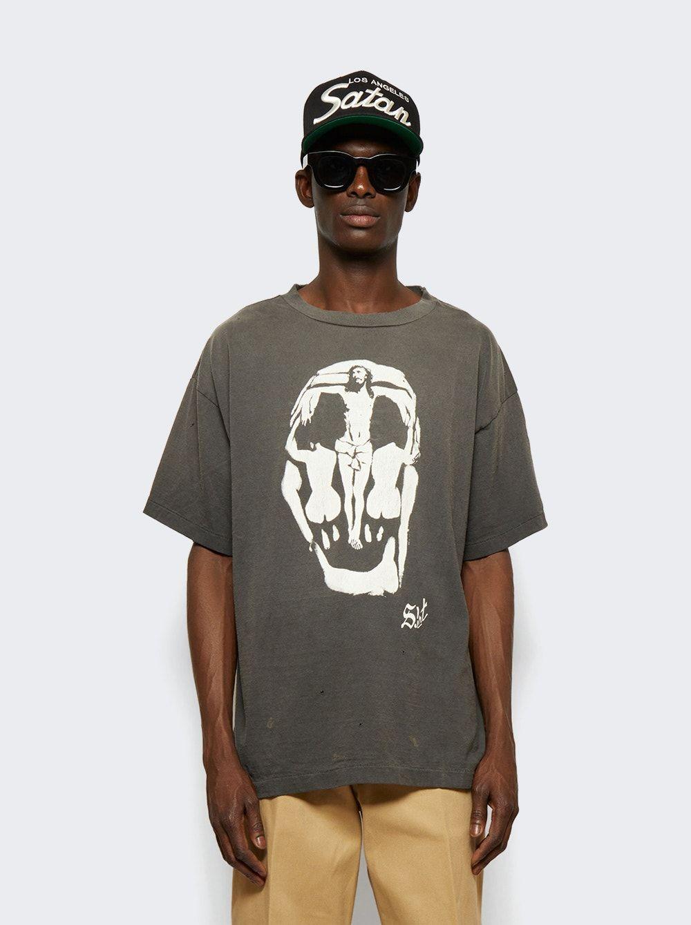 Saint Michael Jesus Tee in Gray for Men | Lyst