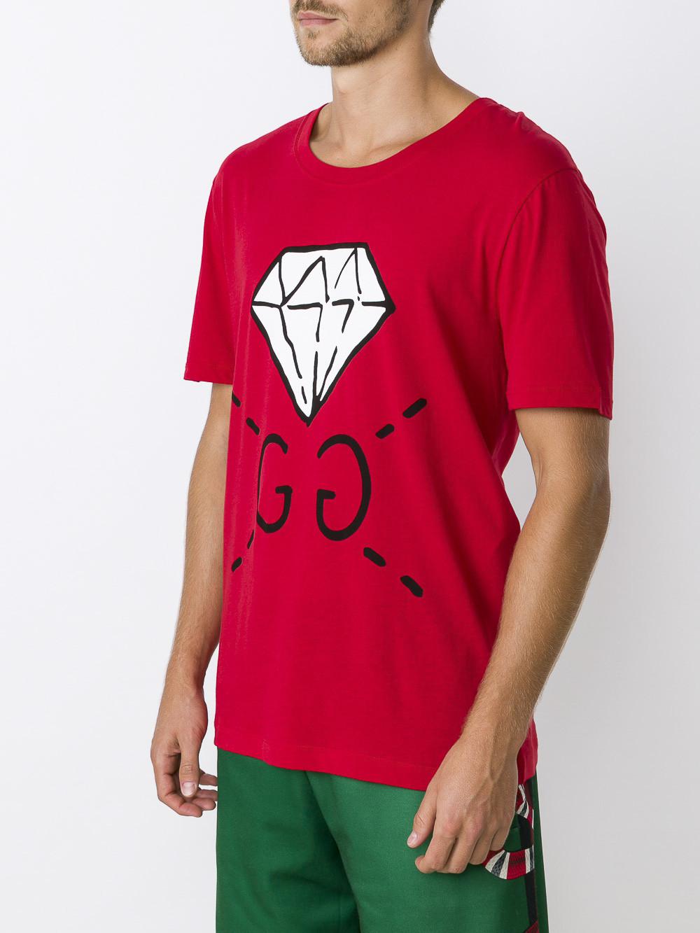 Gucci ghost diamond shirt sales