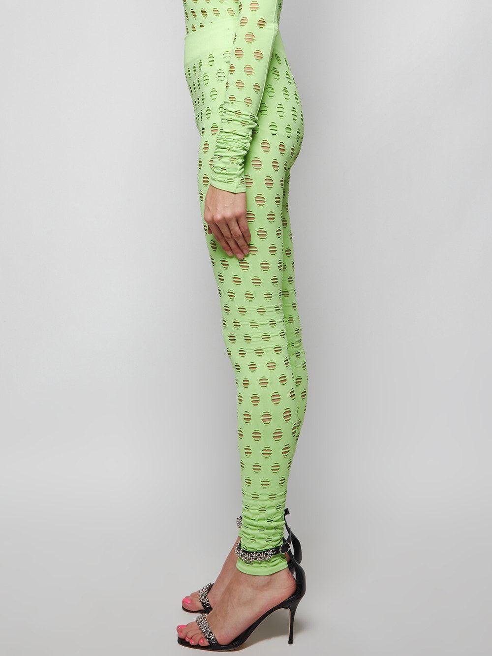 Maisie Wilen Perforated leggings in Green