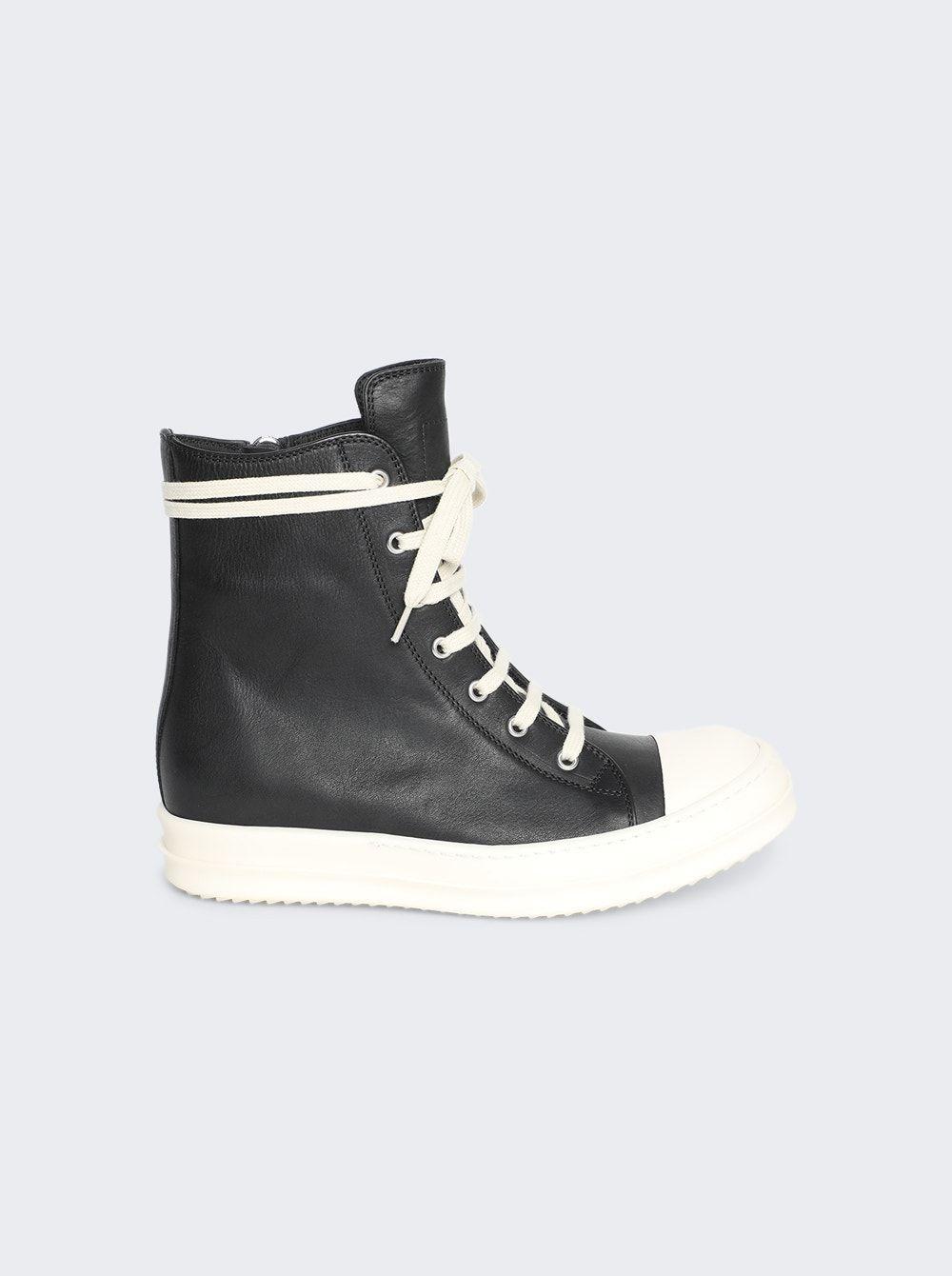 Rick Owens Scarpe In Pelle Sneakers in White Lyst