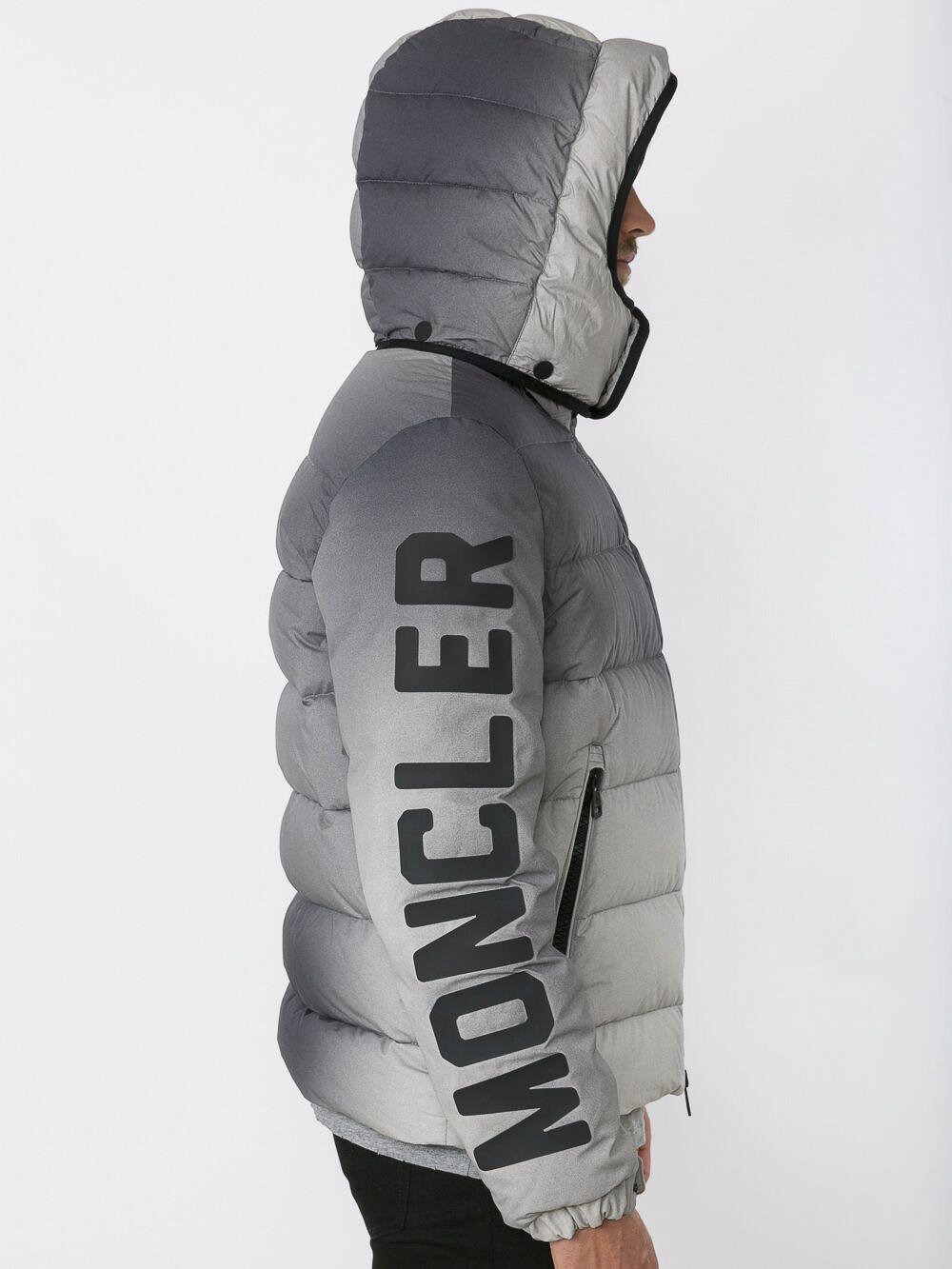 Moncler Cotton X Off-white 'enclos' Padded Jacket in Blue for Men - Lyst