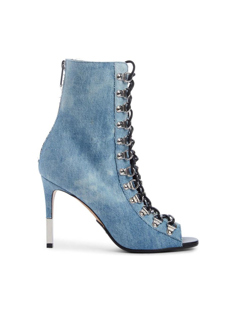 denim shoes heels