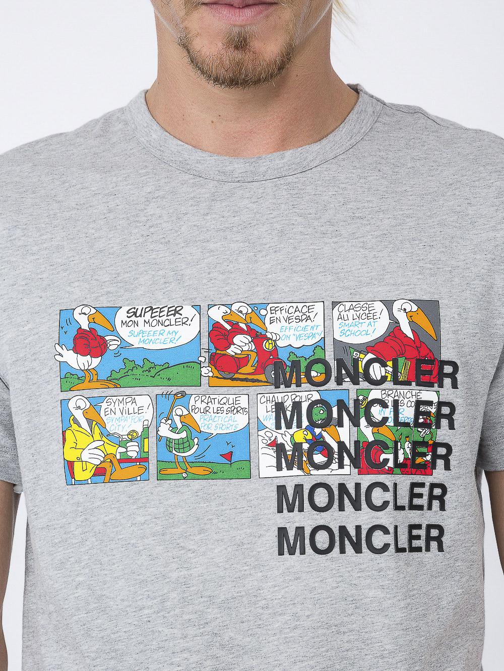 Moncler Cotton Cartoon Printed T-shirt 