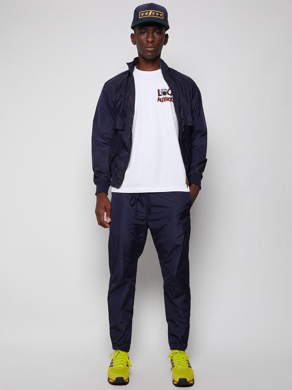 Fear of god sale navy track pants