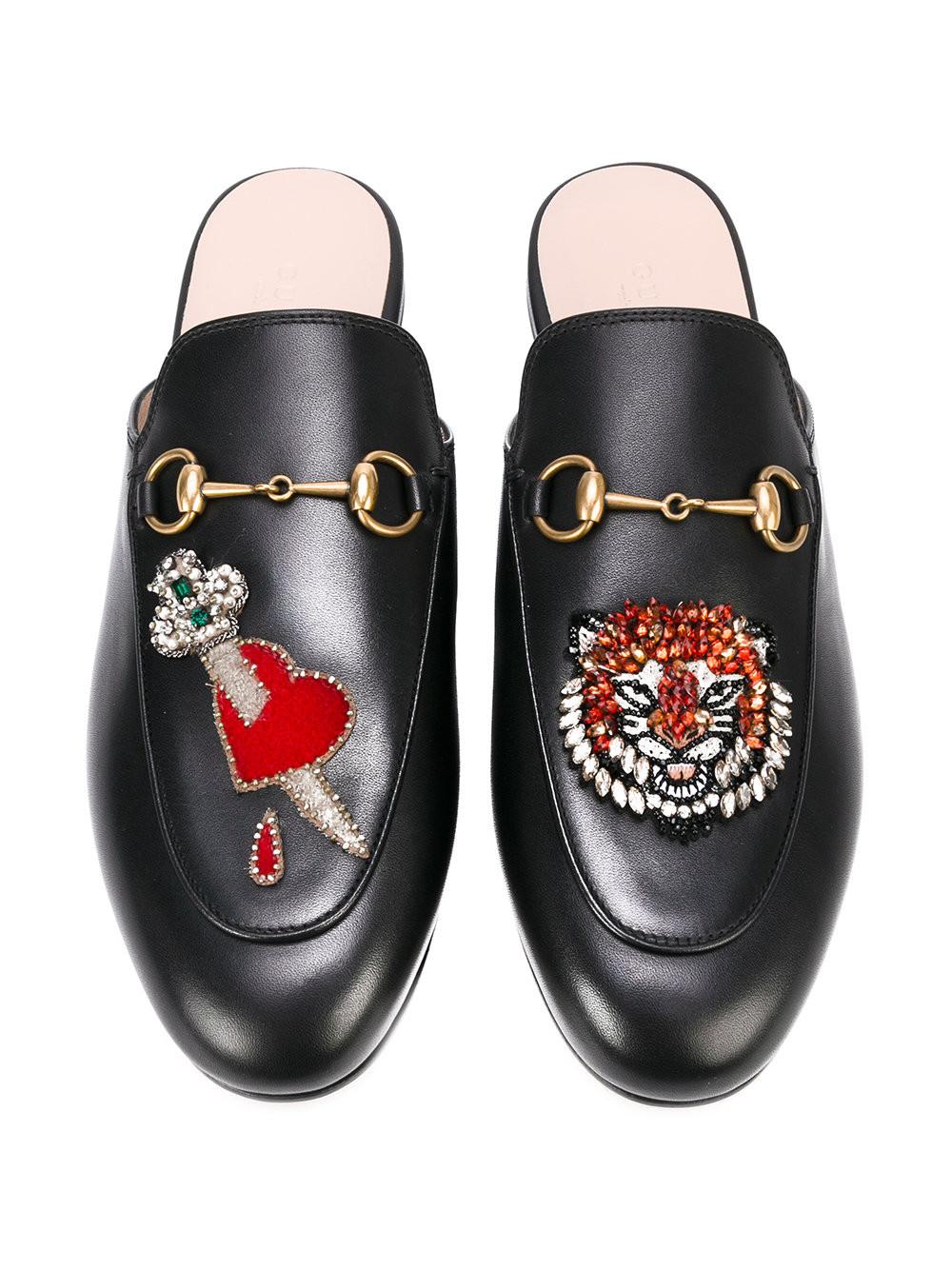 Gucci princetown heart Clearance