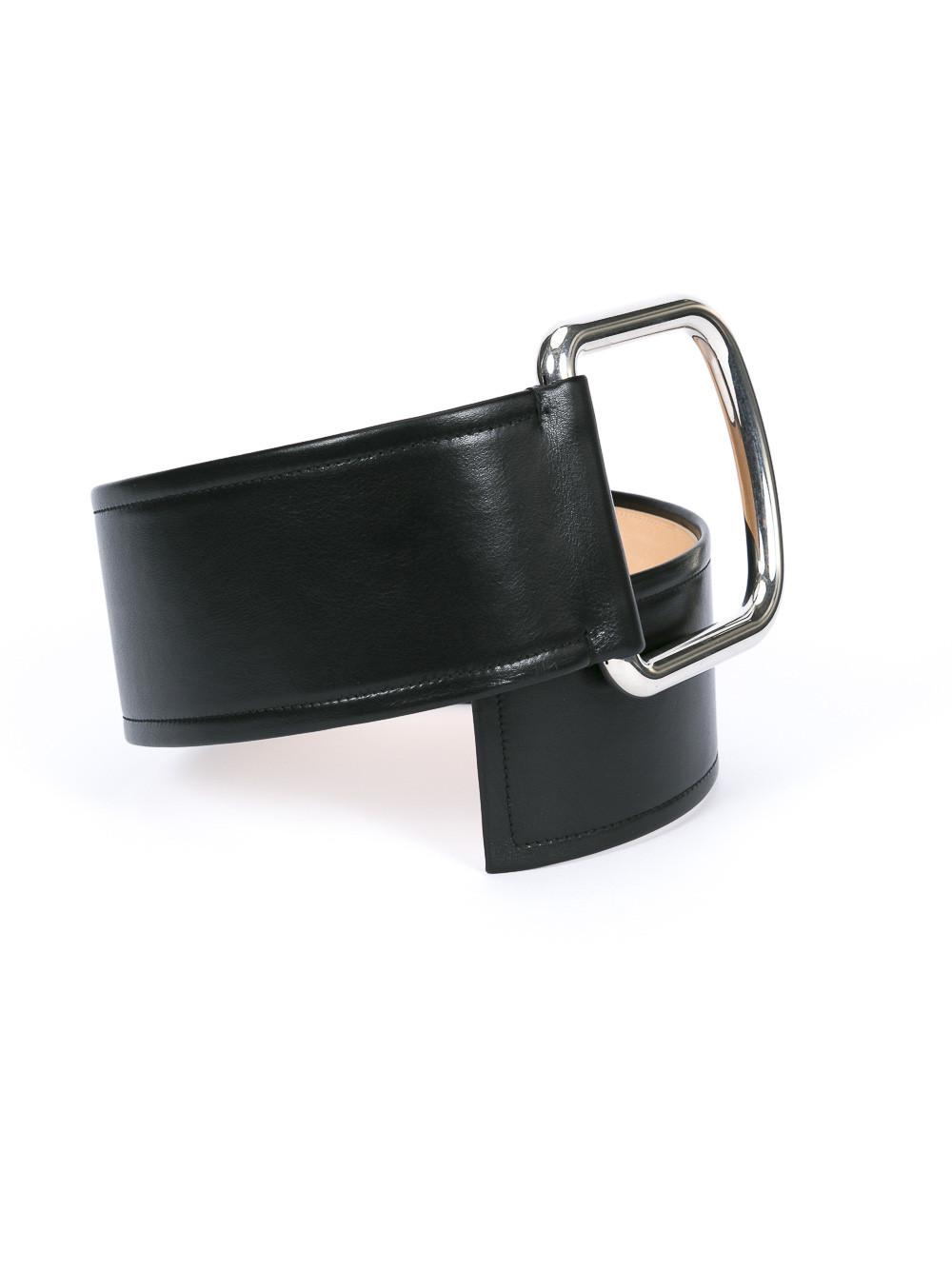 Acne Studios Leather Volt Waist Belt in Black | Lyst