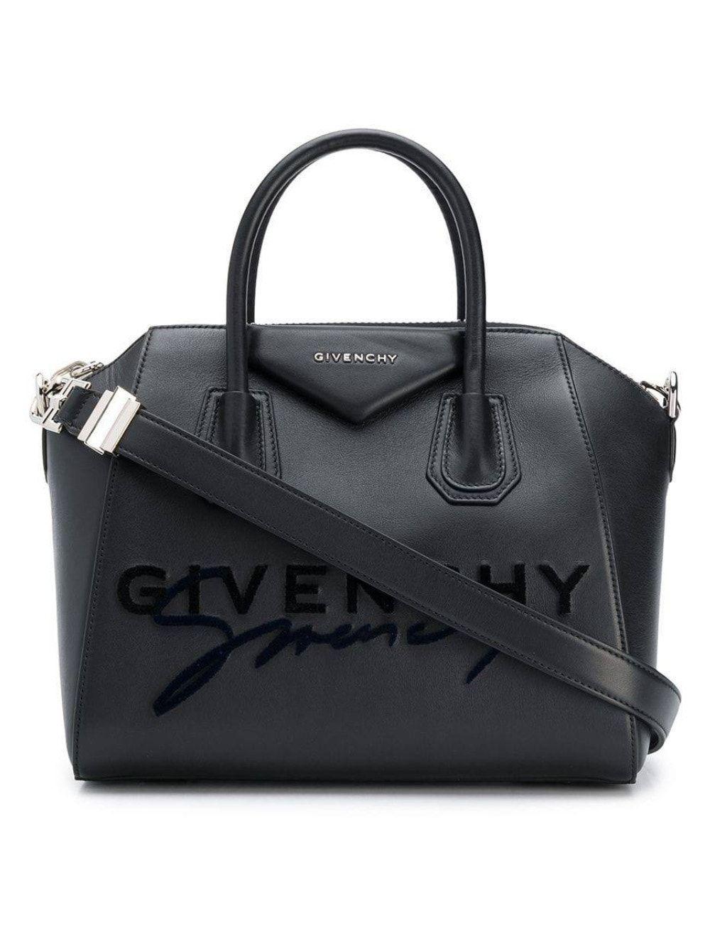 Givenchy Black Double Signature Antigona Tote Bag in Red Lyst