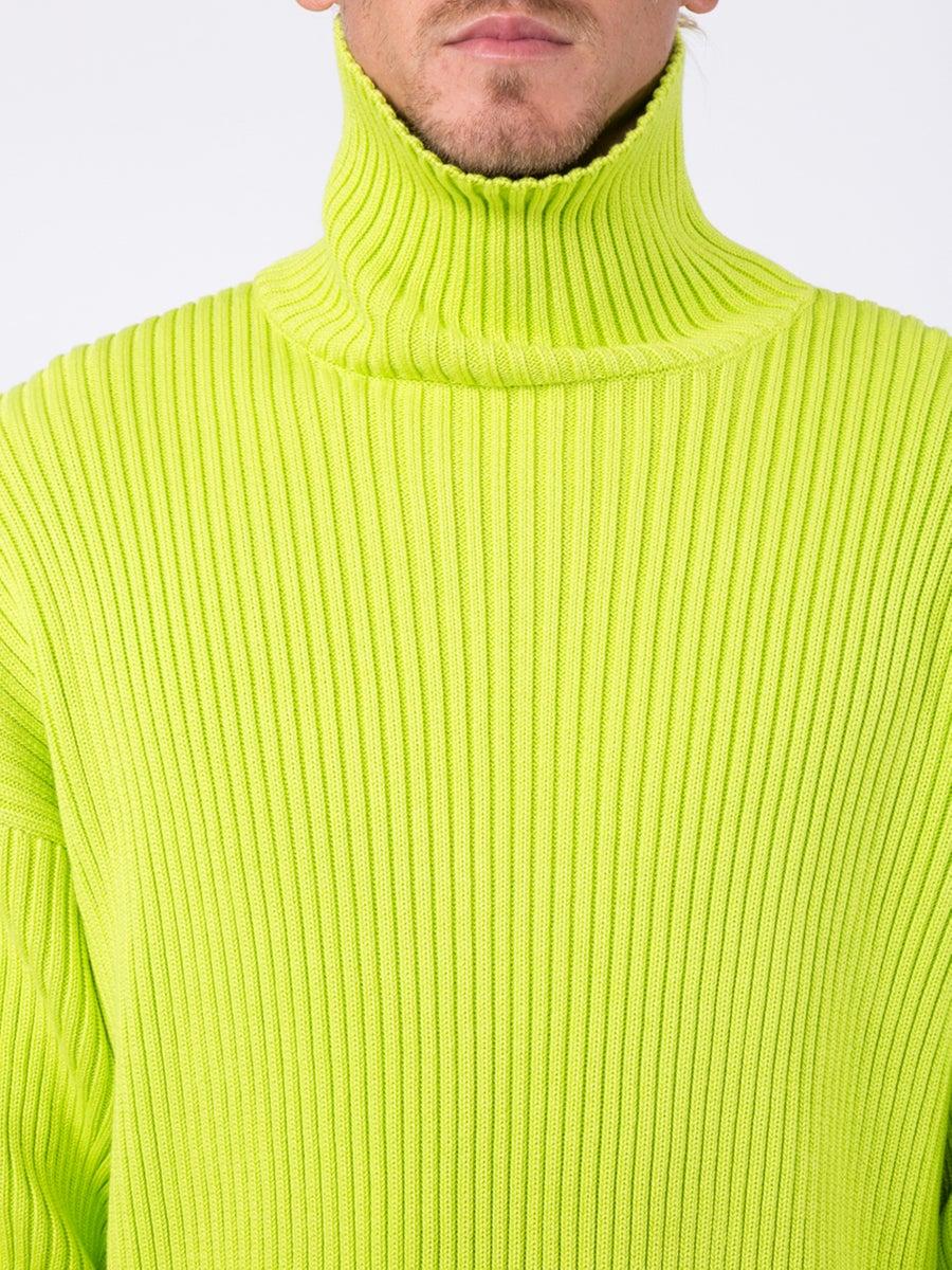 mens neon turtleneck