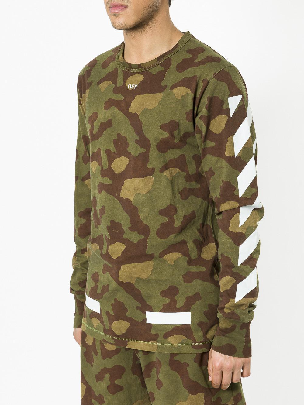 Off white camo long sleeve Clearance