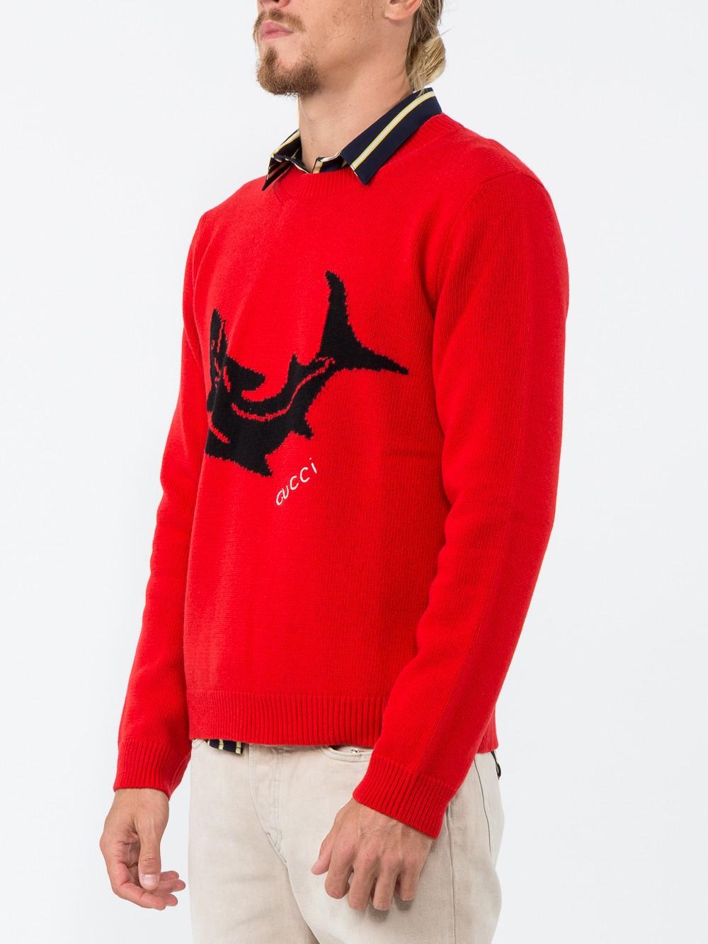 gucci shark sweater