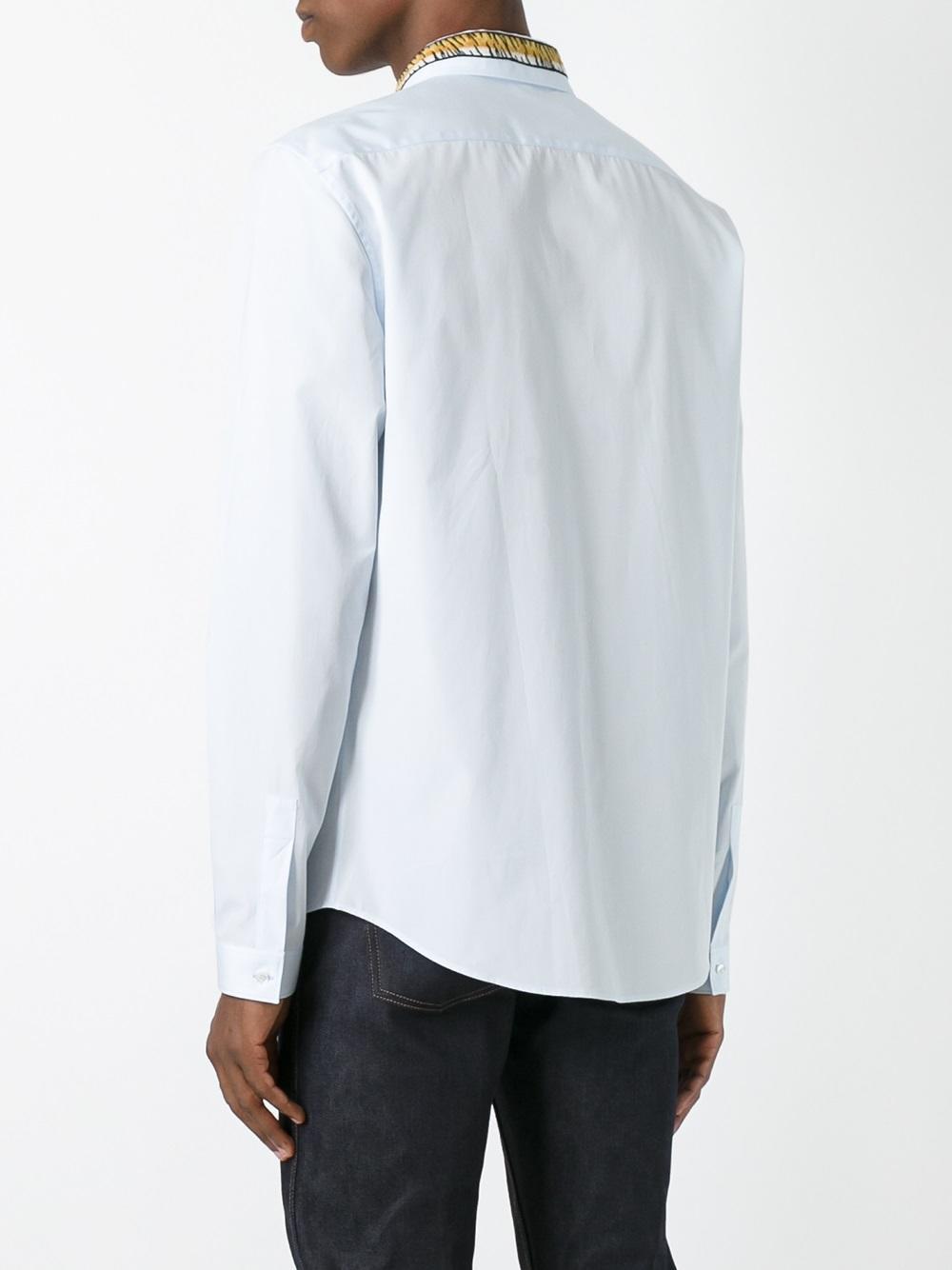 white gucci collar shirt