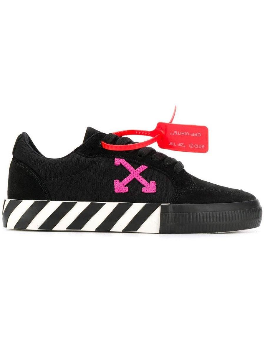 black low top sneakers off white