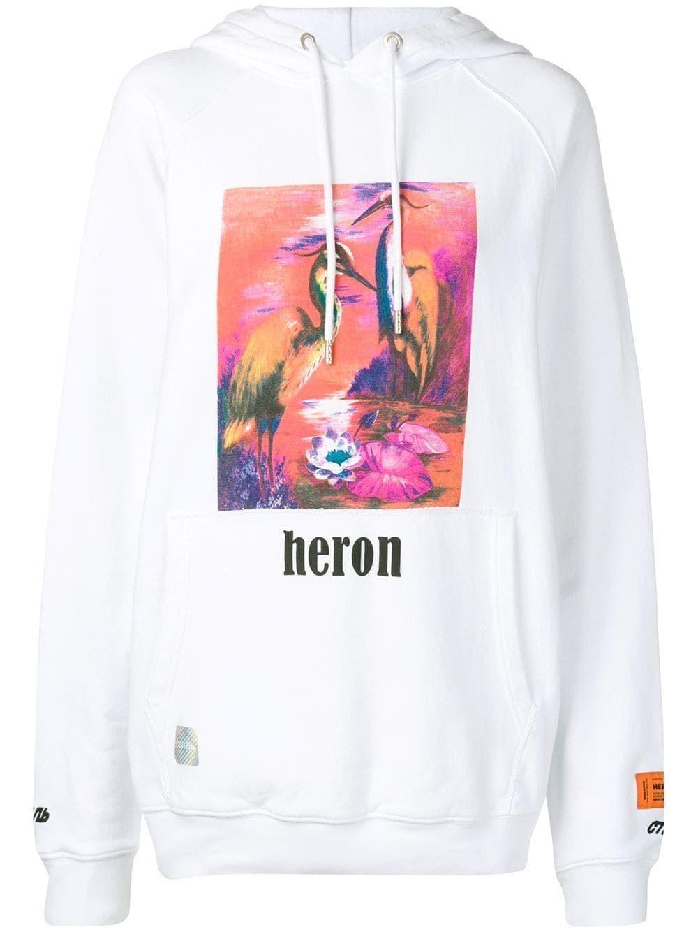 heron preston hoodie birds