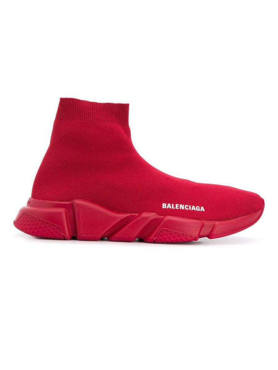 burgundy balenciaga sock sneakers