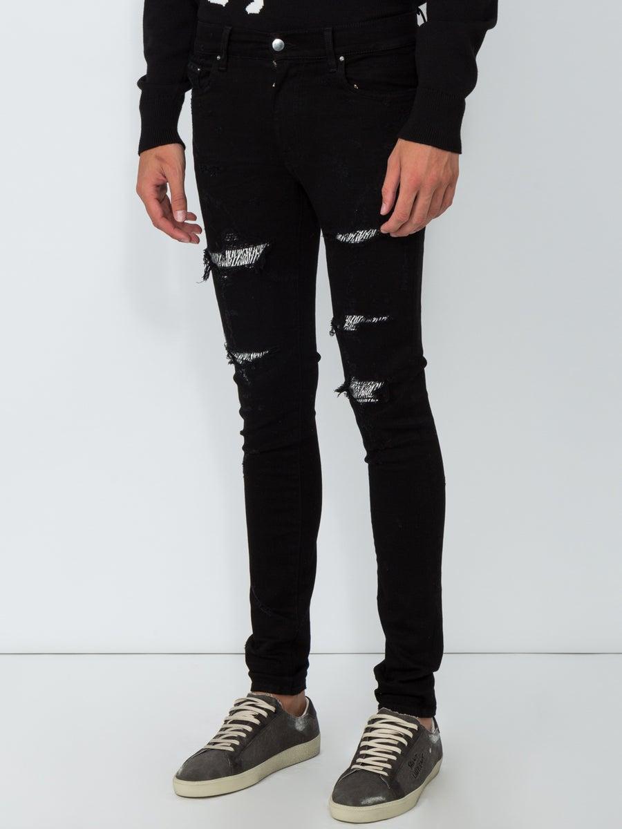 amiri zebra jeans