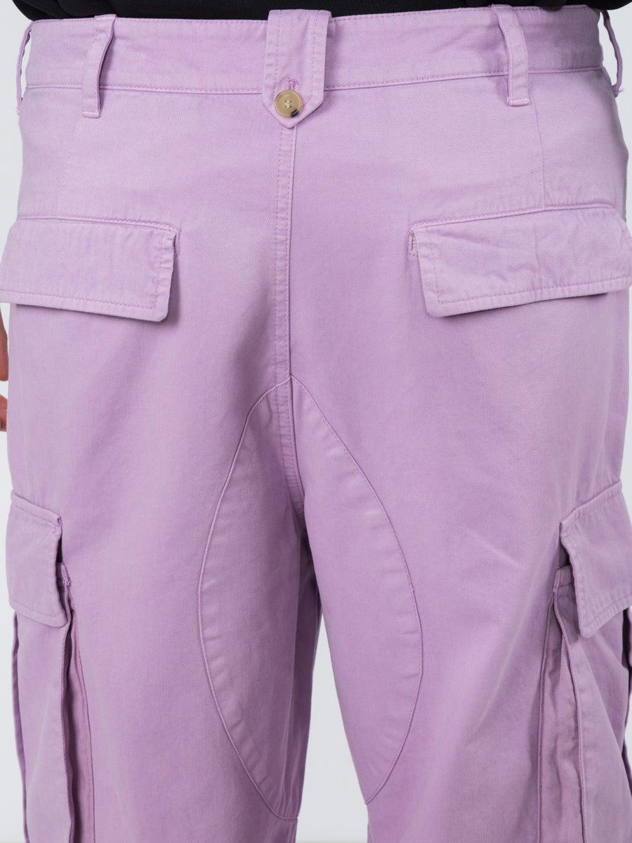 lilac cargo trousers
