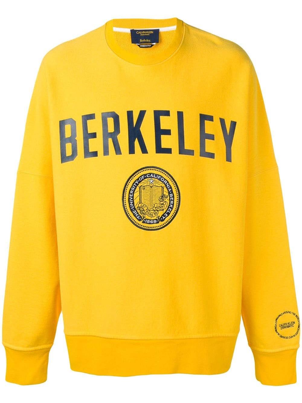 CALVIN KLEIN 205W39NYC Cotton 'berkeley' Printed Sweatshirt in Yellow for  Men - Lyst