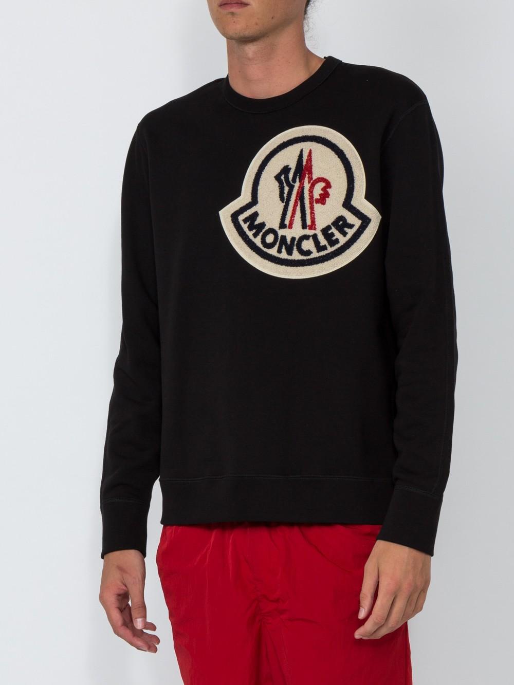 Moncler Genius Moncler 1952 Logo Sweatshirt in Black for Men | Lyst